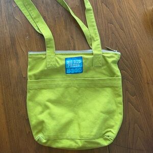 Big Bud Press chartreuse tote